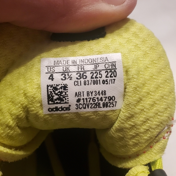 adidas Vigor Bounce Energy Black And Orange Men's Size 4 BY3448 - Picture 11 of 12